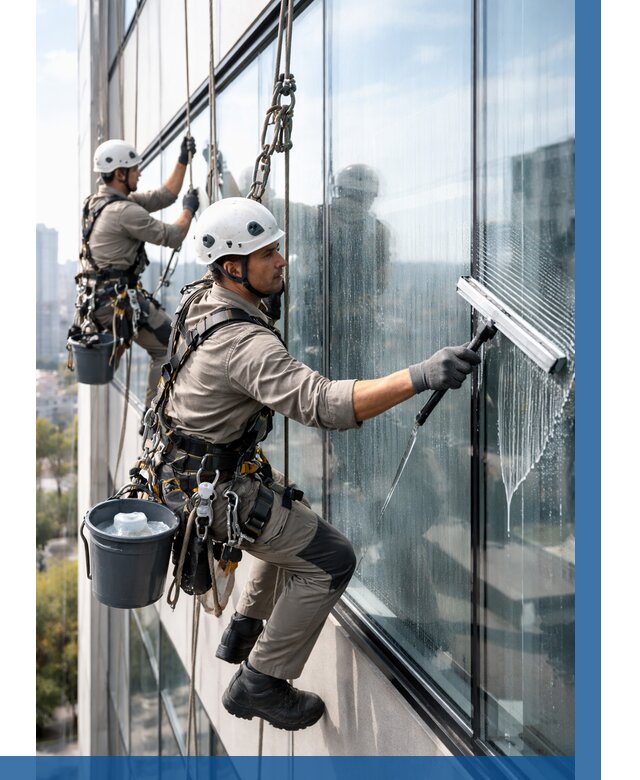 Мойка окон альпинистами в Ставрополе от 4673 р. | ВЫСОТНИК-Ств