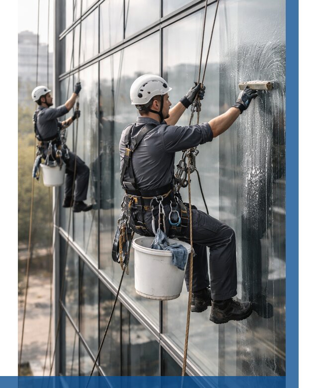 Мойка сплошного остекления в Ставрополе, заказать от 312 р.| ВЫСОТНИК-Ств