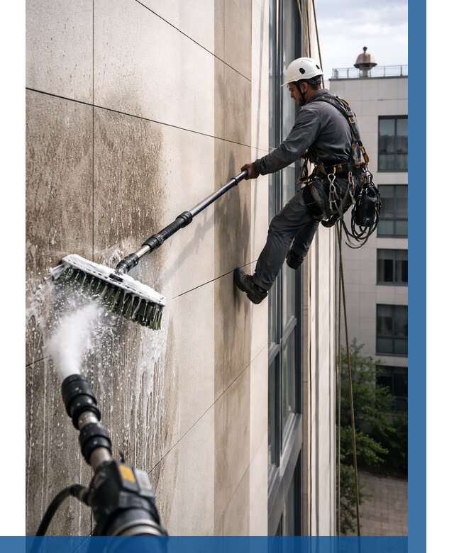 Мойка фасада из керамогранита в Ставрополе от 312 р. | ВЫСОТНИК-Ств