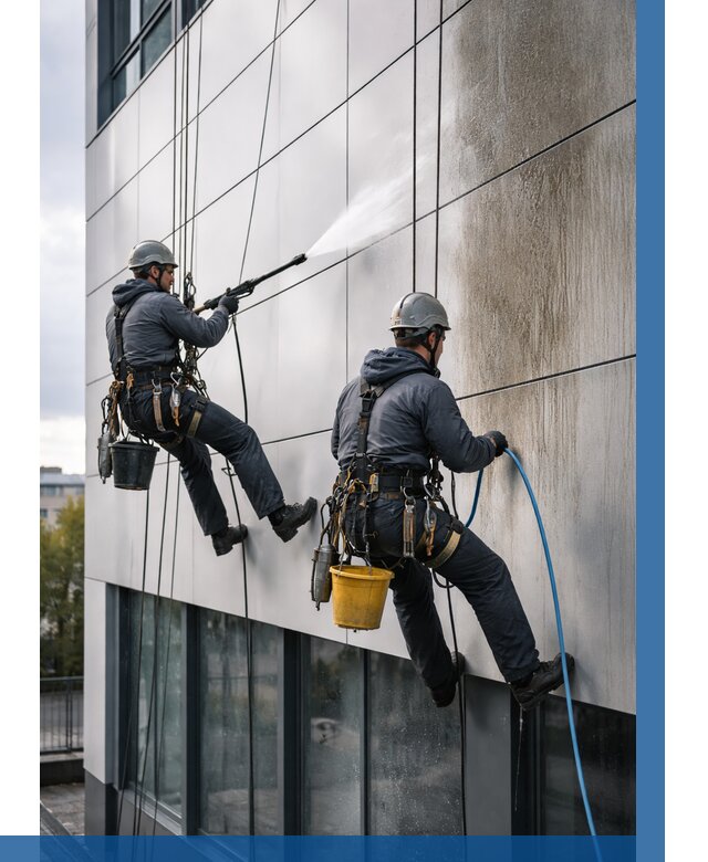 Мойка фасада из композита в Ставрополе по цене от 312 р. | ВЫСОТНИК-Ств