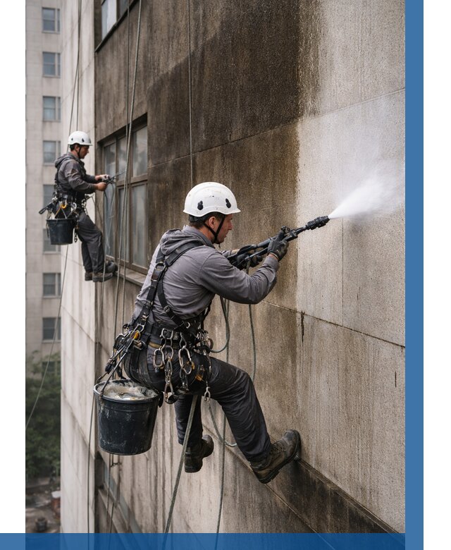 Очистка фасада от копоти в Ставрополе от 260 р. | ВЫСОТНИК-Ств