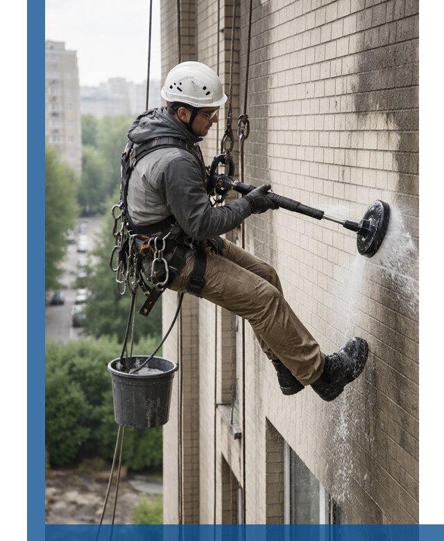 Очистка фасада от копоти в Ставрополе профессионально и безопасно