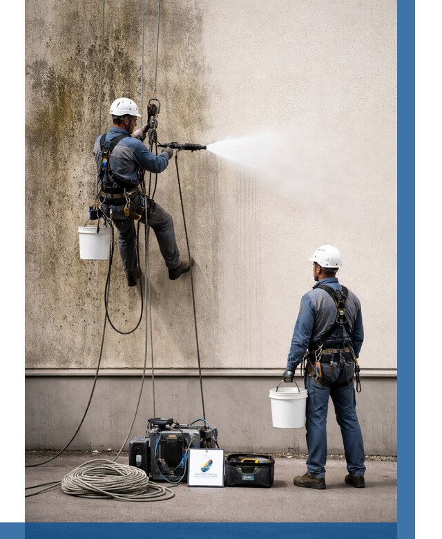 Очистка фасада от плесени в Ставрополе от 312 р. | ВЫСОТНИК-Ств