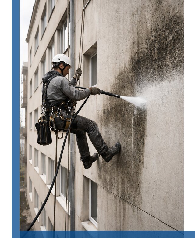 Профессиональная очистка фасадов от плесени в Ставрополе