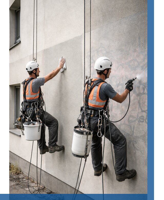 Антиграффити покрытие фасада в Ставрополе от 623 р. | ВЫСОТНИК-Ств