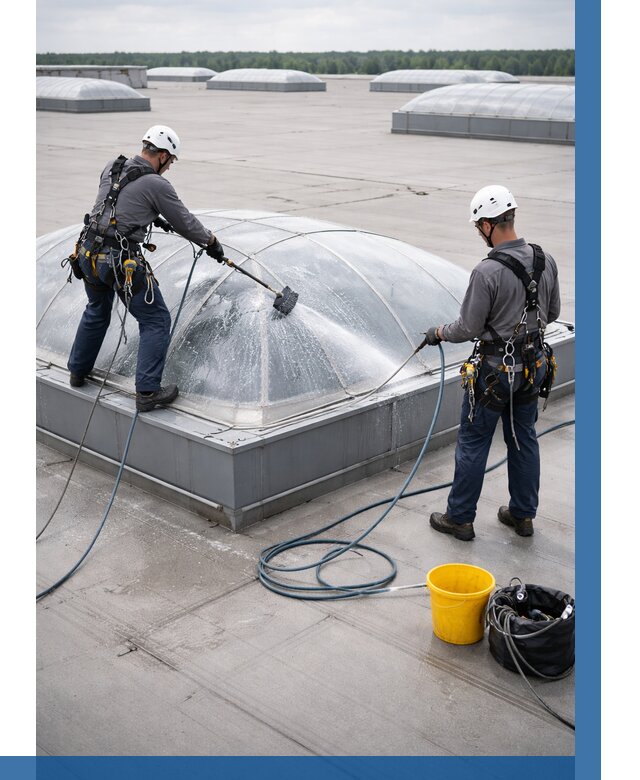 Мойка зенитных фонарей в Ставрополе, заказать от 4673 р. | ВЫСОТНИК-Ств