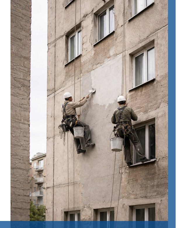 Косметический ремонт фасада в Ставрополе от 1142 р. | ВЫСОТНИК-Ств