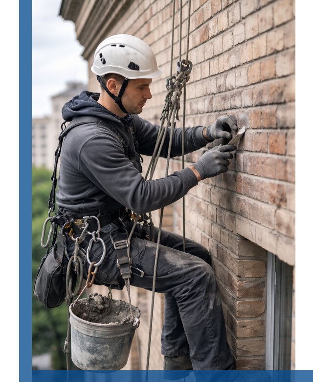 Качественный ремонт кирпичной кладки фасада в Ставрополе с гарантией