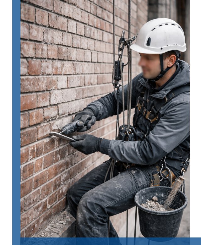 Расшивка кирпичных швов фасадов и стен, ремонт в Ставрополе