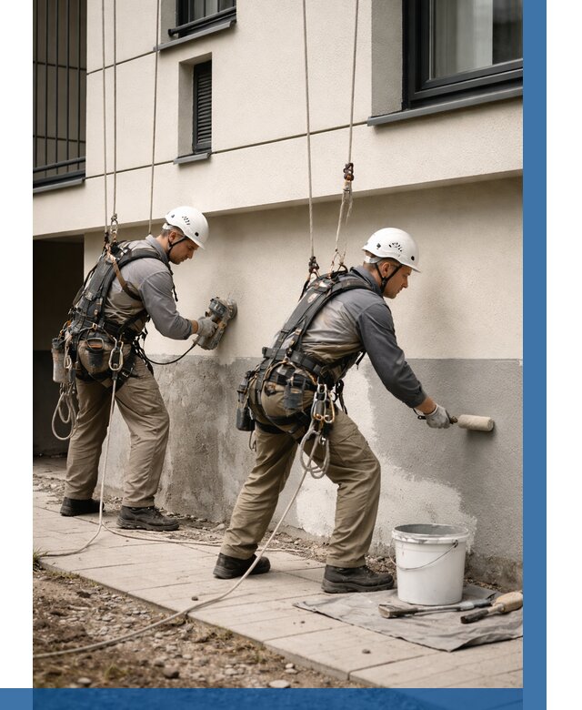 Окраска цоколя здания в Ставрополе от 467 р. под ключ | ВЫСОТНИК-Ств