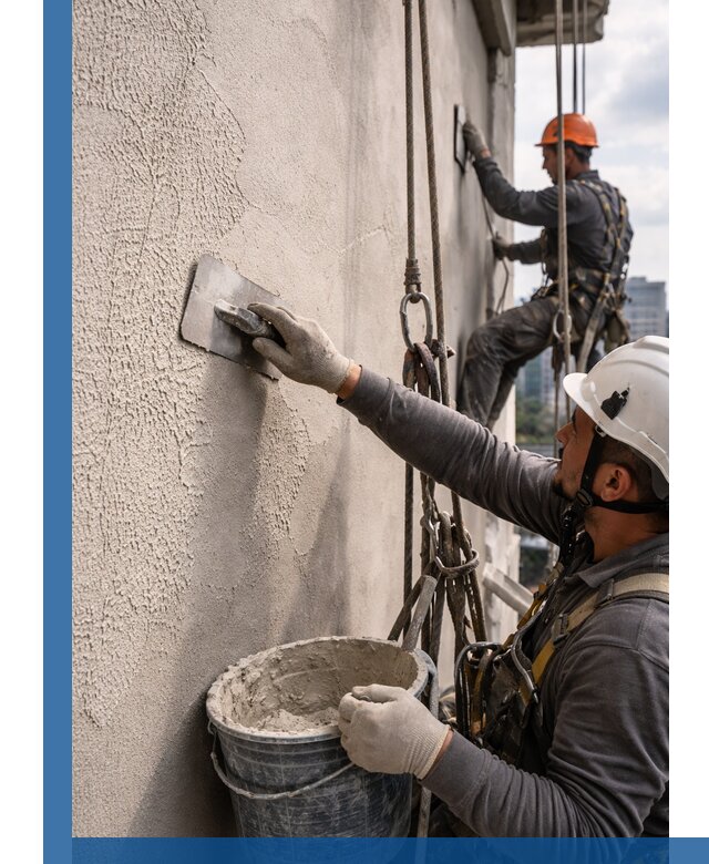 Декоративная штукатурка фасада с утеплением и защитой в Ставрополе