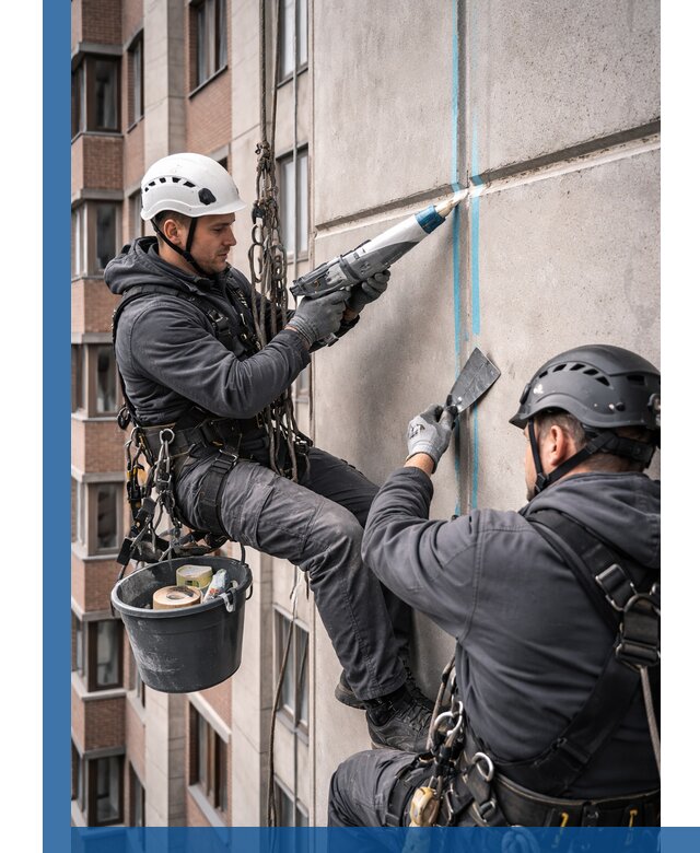 Вторичная герметизация швов фасада и кровли в Ставрополе
