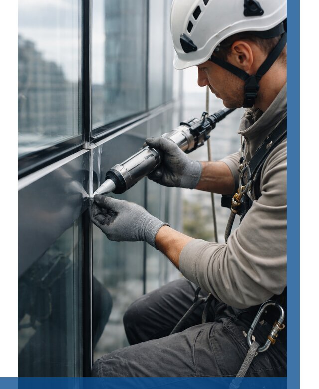 Герметизация стыков витража в Ставрополе от 1246 р. | ВЫСОТНИК-Ств