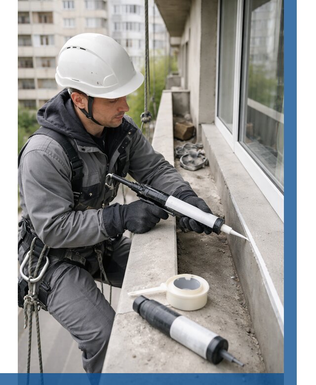 Герметизация швов лоджии в Ставрополе от 4673 р. | ВЫСОТНИК-Ств