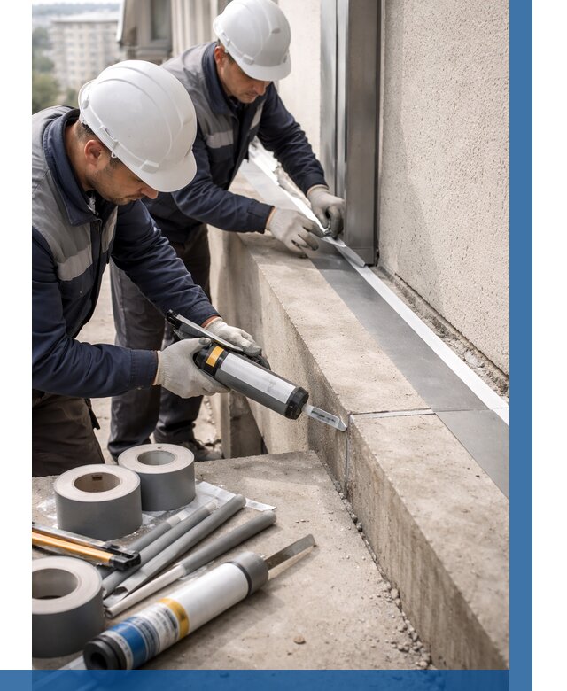 Герметизация примыкания балкона в Ставрополе от 4673 р. | ВЫСОТНИК-Ств