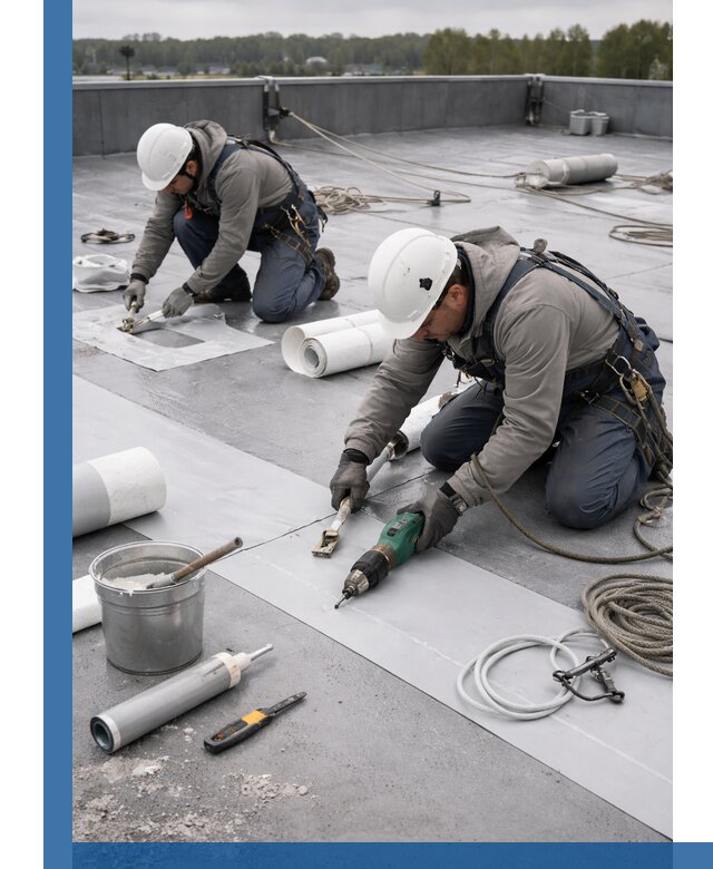 Ремонт мембранной кровли в Ставрополе качественно и с гарантией