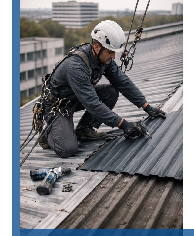 Ремонт профнастила на кровле в Ставрополе, работы под ключ