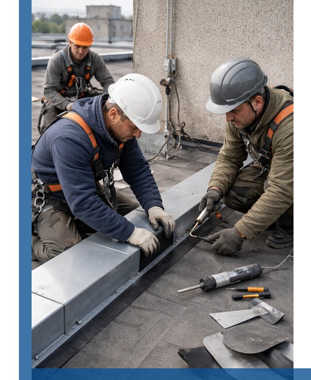 Ремонт кровельных примыканий в Ставрополе профессионально