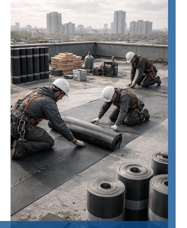 Монтаж мягкой кровли под ключ в Ставрополе от 467 р. | ВЫСОТНИК-Ств