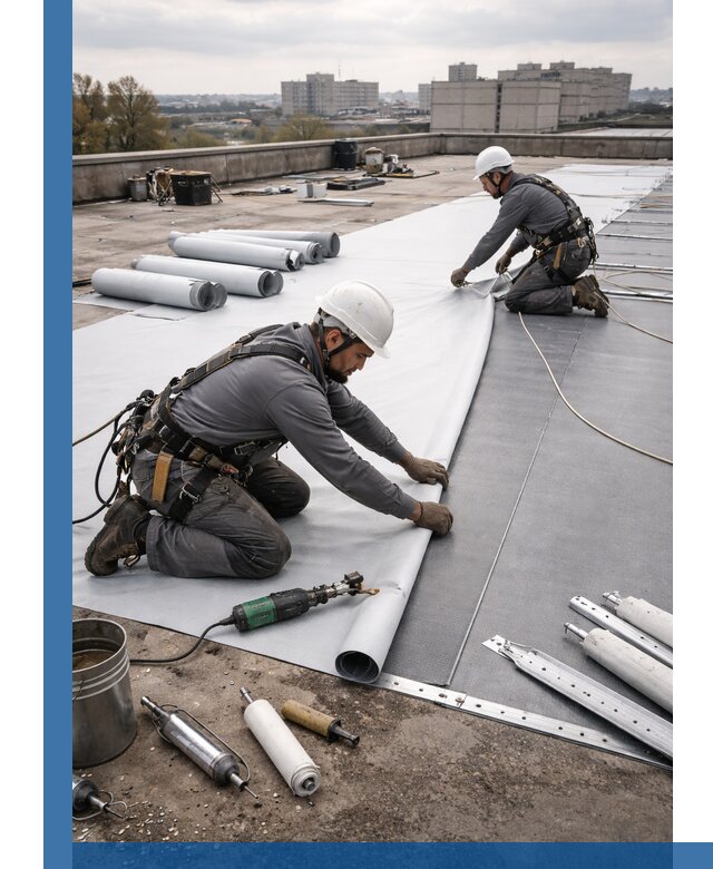 Монтаж мембранной кровли в Ставрополе для промышленных зданий