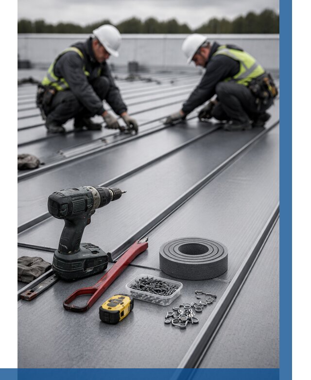 Монтаж фальцевой кровли в Ставрополе от 1869 р. | ВЫСОТНИК-Ств