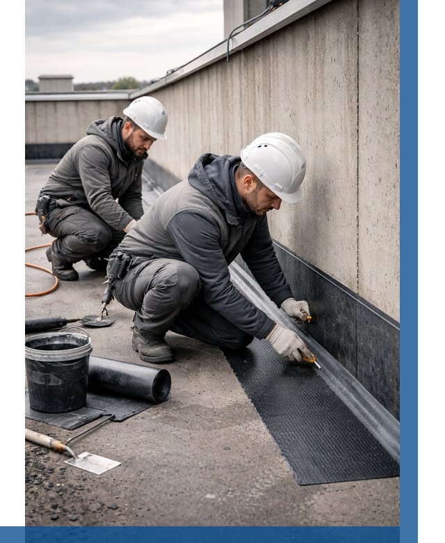 Гидроизоляция примыканий на кровле в Ставрополе от 935 р. | ВЫСОТНИК-Ств