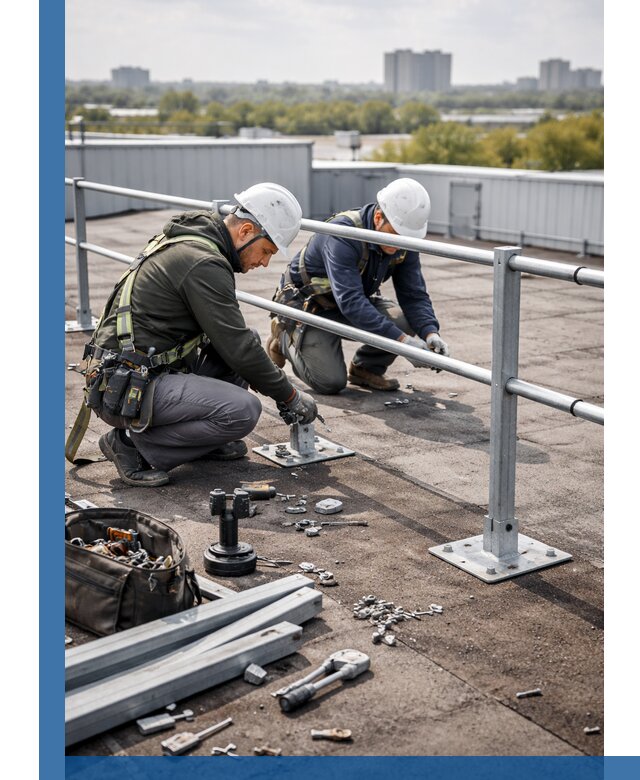 Монтаж кровельного ограждения в Ставрополе под ключ с гарантией