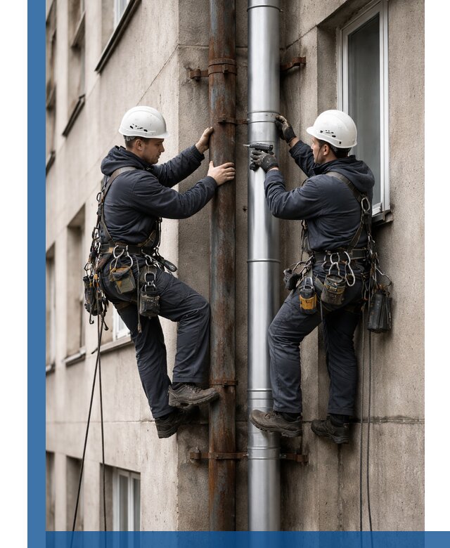 Замена водосточных труб в Ставрополе: монтаж и демонтаж под ключ