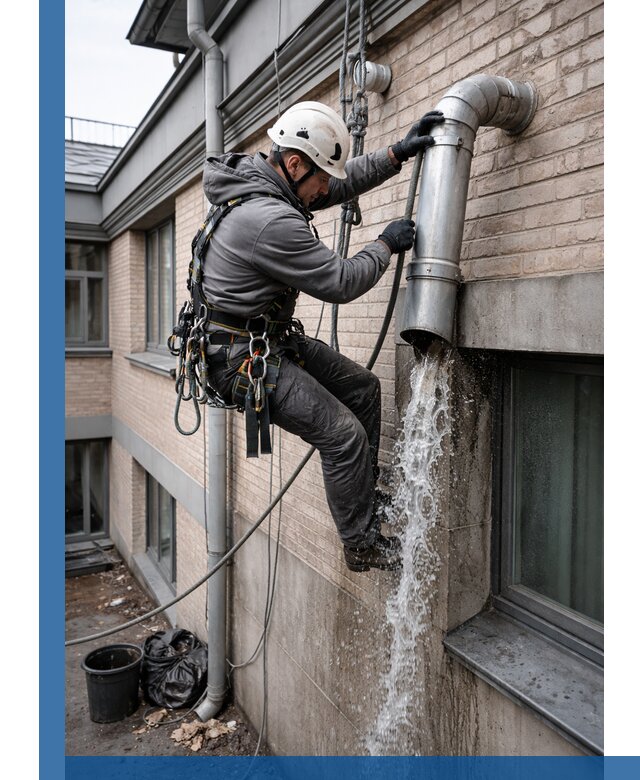 Профессиональная прочистка водосточных труб в Ставрополе с гарантией