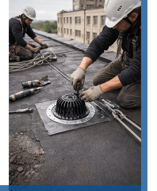 Установка водосточных воронок в Ставрополе цена от 3634 р. | ВЫСОТНИК-Ств