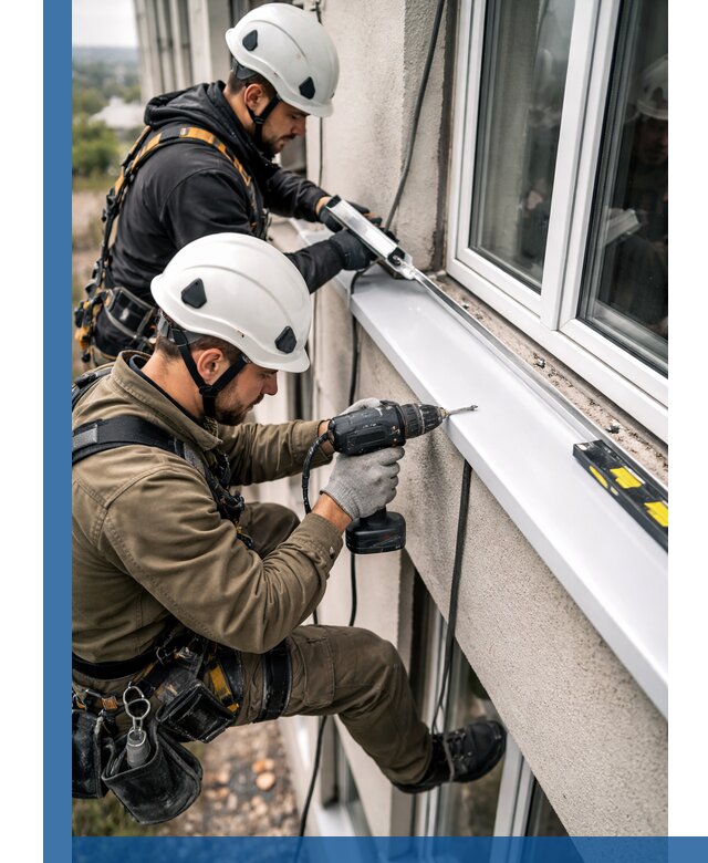 Профессиональный монтаж оконных отливов и отведения воды в Ставрополе