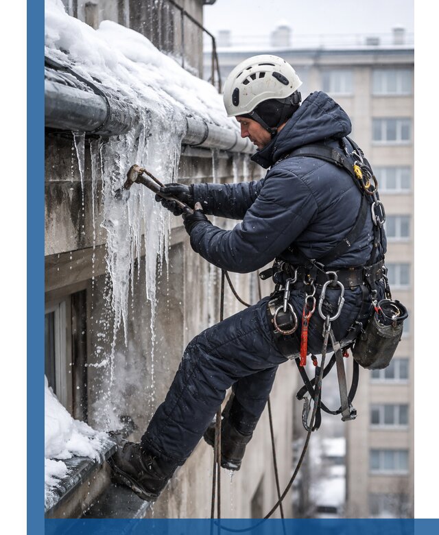 Удаление наледи и чистка водостоков в Ставрополе оперативно и безопасно