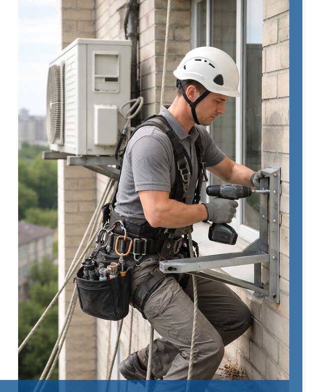 Установка кронштейнов кондиционера в Ставрополе от 3634 р. | ВЫСОТНИК-Ств