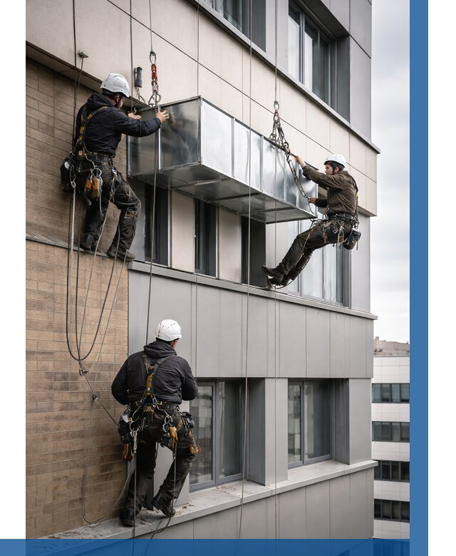 Монтаж воздуховодов на фасаде в Ставрополе от 1558 р. | ВЫСОТНИК-Ств