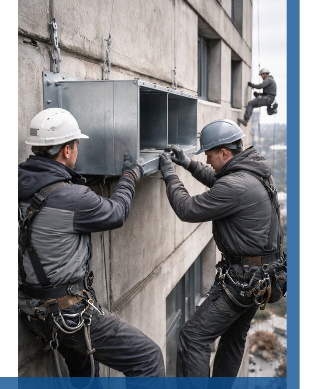 Монтаж вентиляционных коробов в Ставрополе от 3115 р. | ВЫСОТНИК-Ств