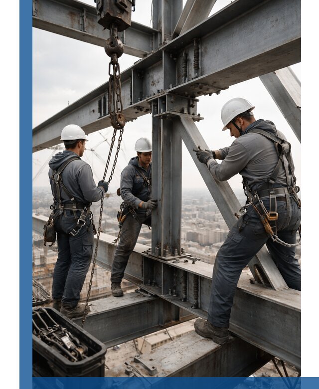 Профессиональный монтаж металлоконструкций на высоте в Ставрополе