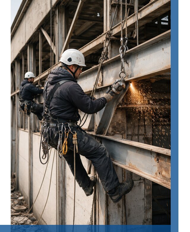 Демонтаж металлоконструкций на высоте в Ставрополе от 6750р. |ВЫСОТНИК-Ств