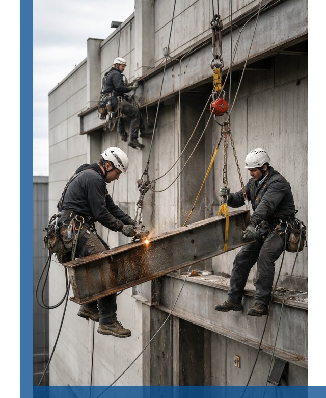 Демонтаж металлоконструкций на высоте в Ставрополе под ключ