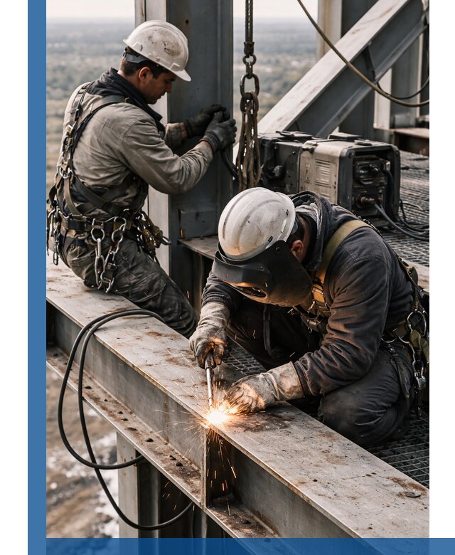 Высотные сварочные работы в Ставрополе для промышленных объектов