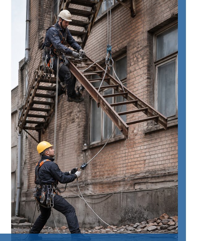 Демонтаж пожарной лестницы в Ставрополе от 12461 р. | ВЫСОТНИК-Ств