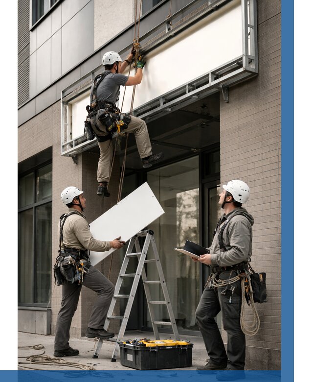 Монтаж светового короба в Ставрополе от 6750 р. | ВЫСОТНИК-Ств