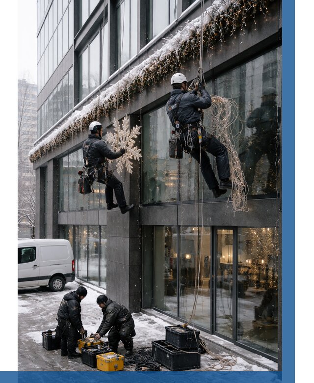 Демонтаж новогоднего оформления в Ставрополе от 5711 р. | ВЫСОТНИК-Ств