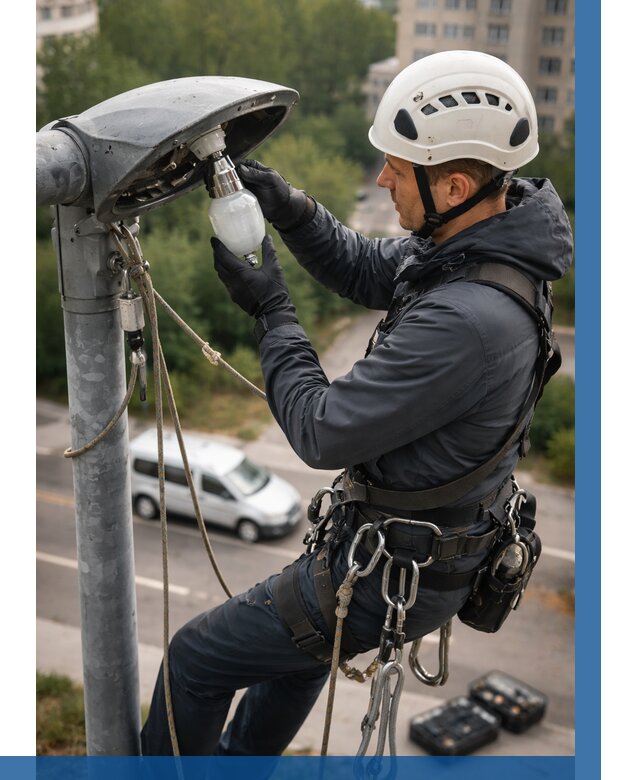 Замена ламп на высоте в Ставрополе от 2596 р. | ВЫСОТНИК-Ств