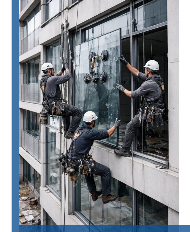 Фасадное остекление и монтаж витражей зданий в Ставрополе под ключ