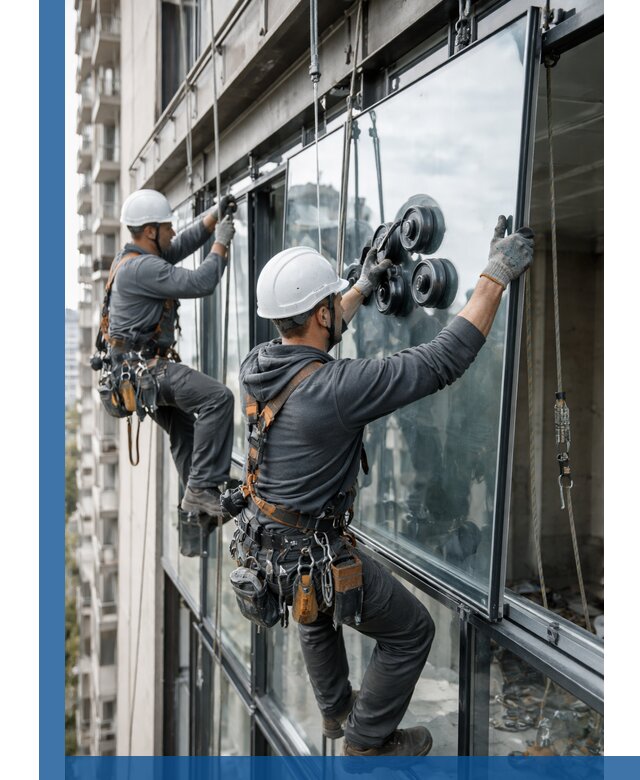 Витражное остекление фасадов и лоджий в Ставрополе под ключ