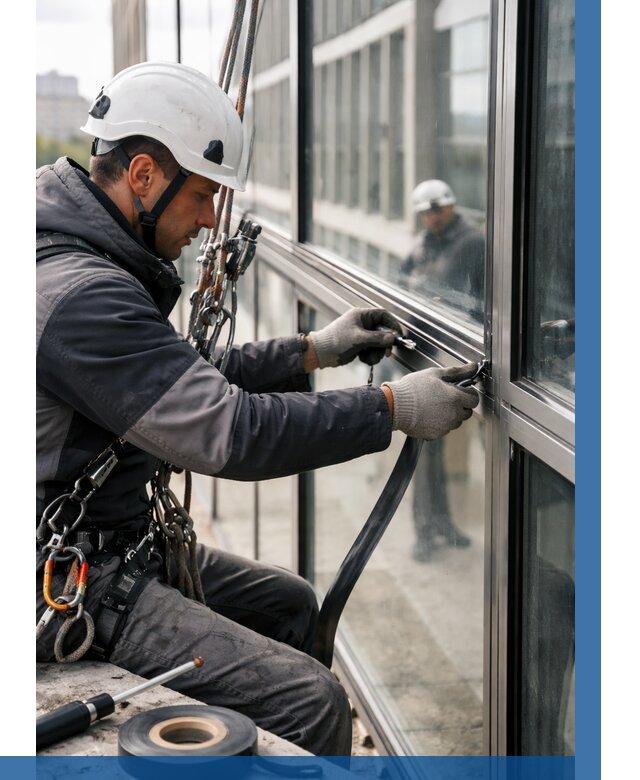 Ремонт витражных конструкций в Ставрополе от 3634 р. | ВЫСОТНИК-Ств