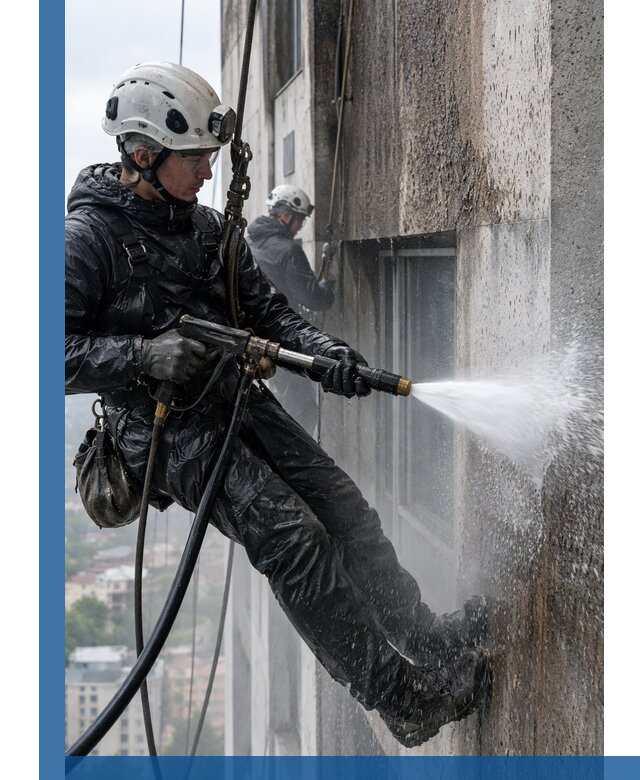 Гидроструйная очистка фасадов и конструкций в Ставрополе
