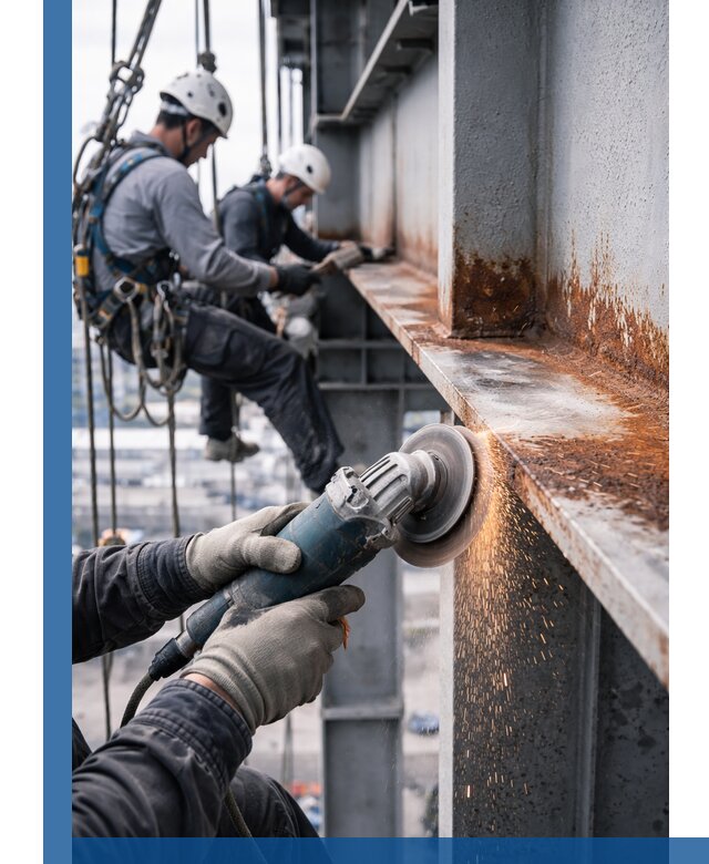 Зачистка металла от ржавчины и подготовка поверхностей в Ставрополе