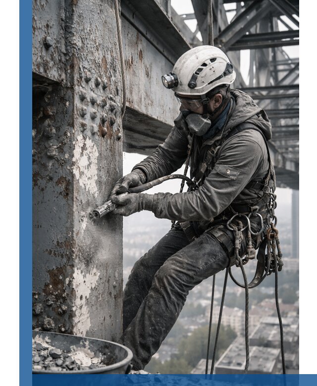 Удаление старой краски с металлических конструкций в Ставрополе