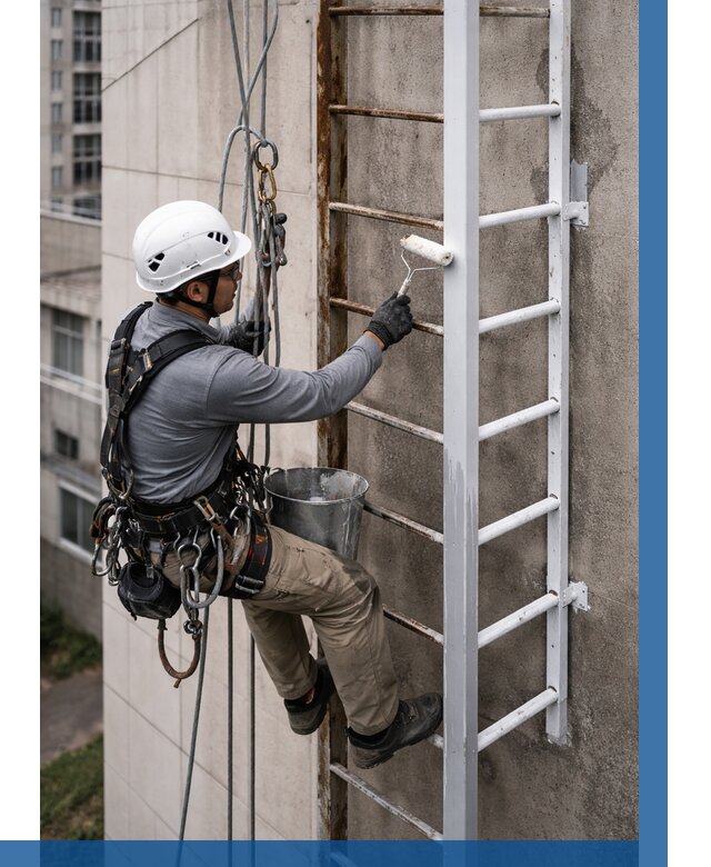 Покраска пожарных лестниц в Ставрополе от 4673 р. | ВЫСОТНИК-Ств